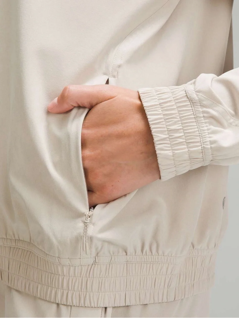 Lululemon Adapted State Track Jacket, Mojave Tan, Size 4